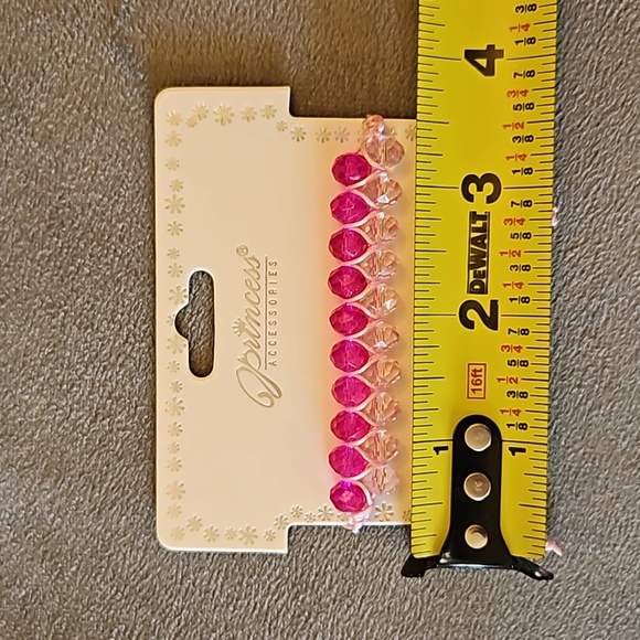 1/$5 or 3/$10 NWT Pink Adjustable Faceted Bead Bracelet - Picture 5 of 5